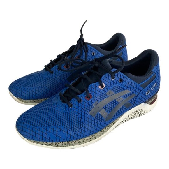 Asics Mens Shoes Size 13 Gel Lyte Evo HN543 Black Casual Shoes Blue Sneakers main image 4
